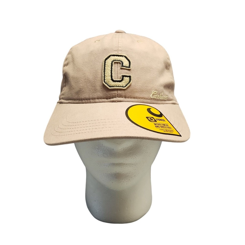 Carhartt C Patch Baseball Cap Unisex‎ One Size Mauve Cotton Canvas Strapback